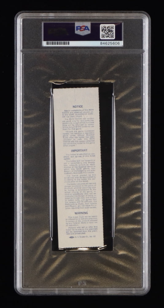 Pete Rose Signed 1980 World Series Game 2 Ticket Inscribed "4256" - Autograph Graded PSA 10