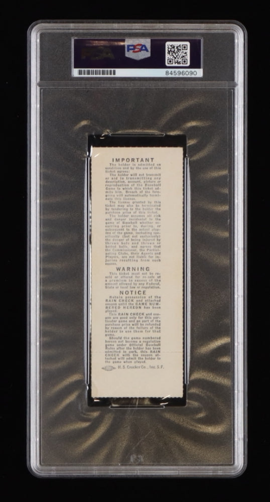 Reggie Jackson Signed 1974 World Series Game 1 Ticket - Autograph Graded PSA 9