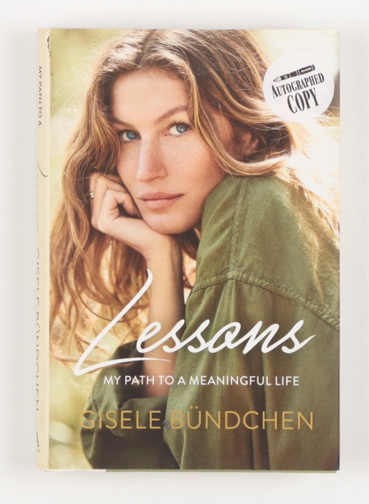 Gisele Bundchen Signed (JSA) "Lessons: My Path to a Meaningful Life" Hardcover Book