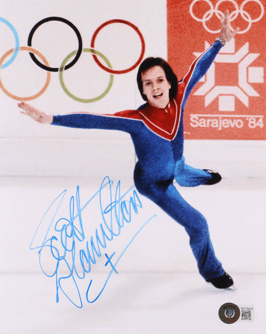 Scott Hamilton Signed 8x10 Photo (Beckett)