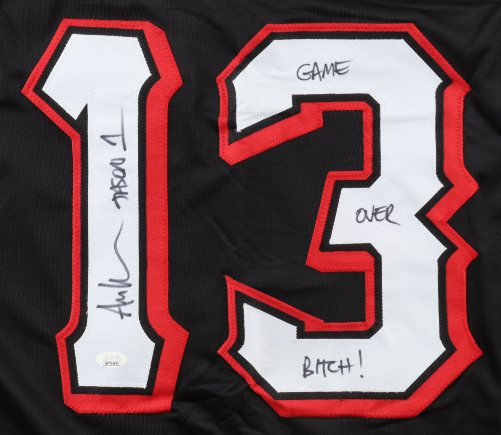 Ari Lehman Signed (JSA Witnessed) "Friday the 13th" Jersey Inscribed "Jason 1" & "Game Over B****!"