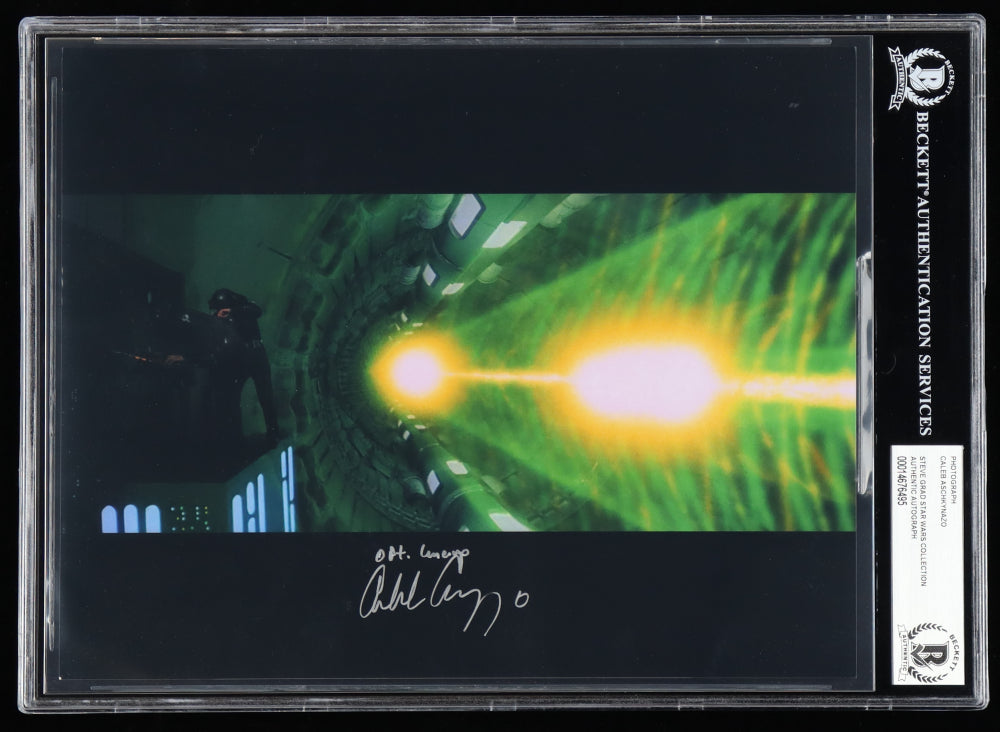 Caleb Aschkynazo Signed 8x10 Photo Inscribed "OPT Line Up" (Beckett) Star Wars Visual Effects Artist