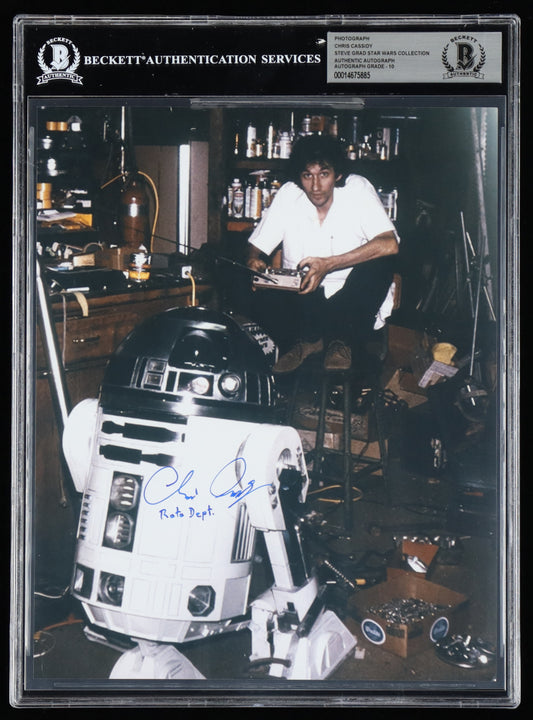 Chris Cassidy Signed 8x10 Photo (Beckett) Star Wars Animation Design - Autograph Graded (BGS) 10