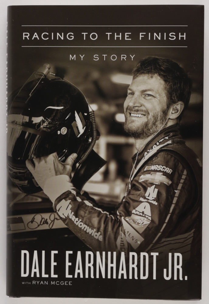 Dale Earnhardt Jr. Signed "Racing To The Finish" Hardcover Book (JSA)