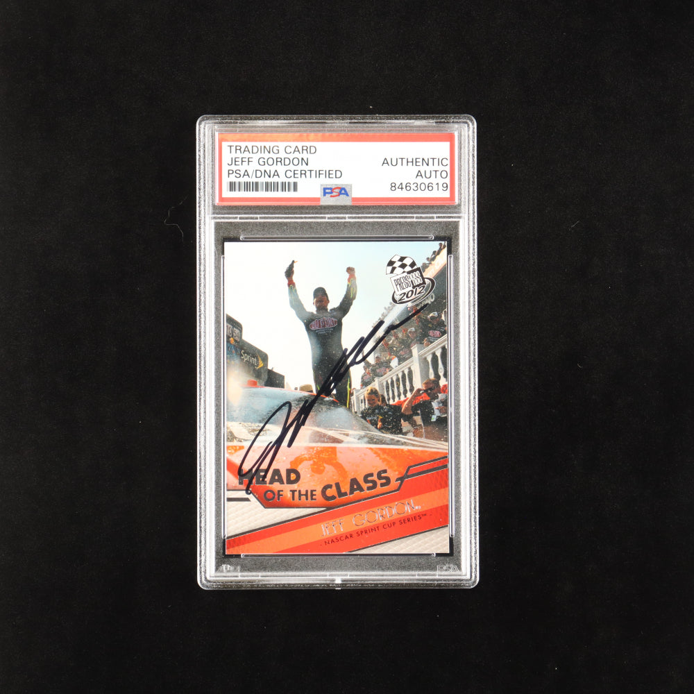 Jeff Gordon Signed 2012 Press Pass #86 HC (PSA)