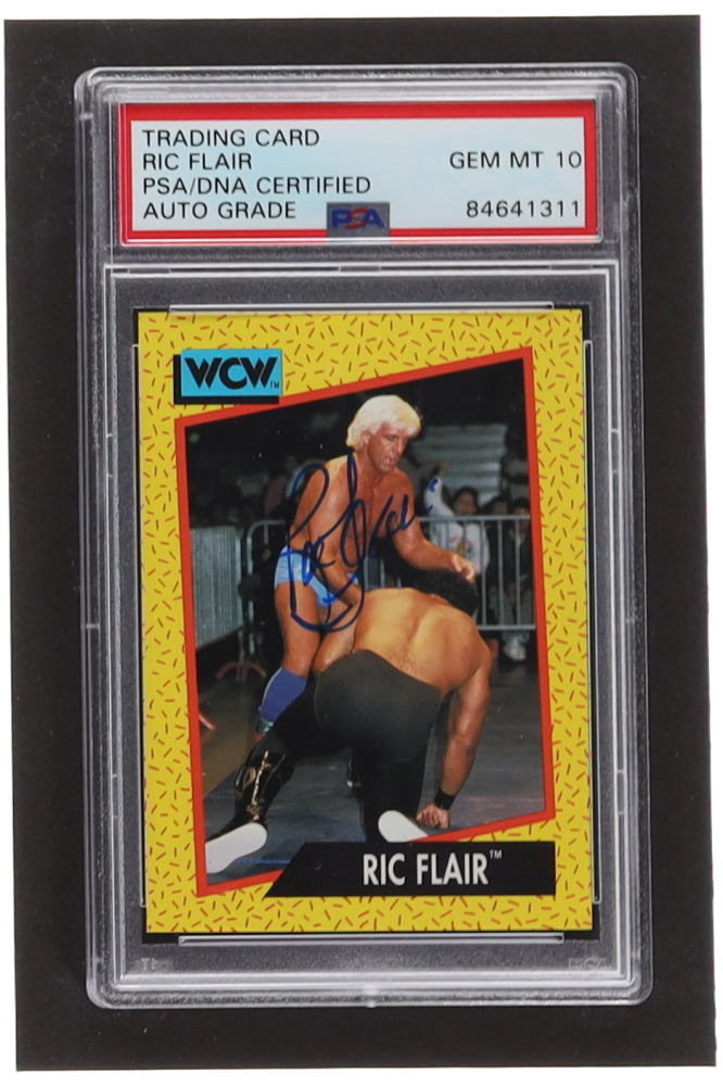 Ric Flair Signed 1991 Impel WCW #38 - Autograph Graded PSA 10