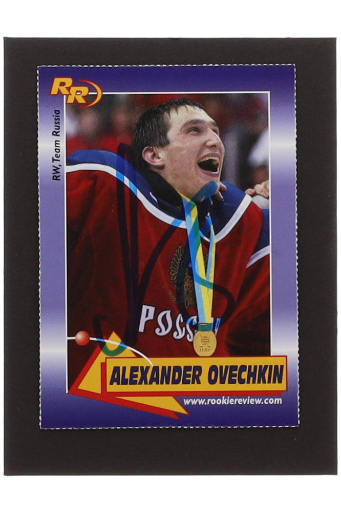 Alexander Ovechkin Signed 2003 Rookie Review #44 (JSA) - Rookie Card