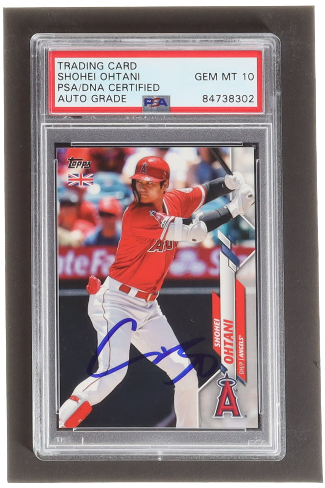 Shohei Ohtani Signed 2020 Topps UK #94 - Autograph Graded (PSA) 10