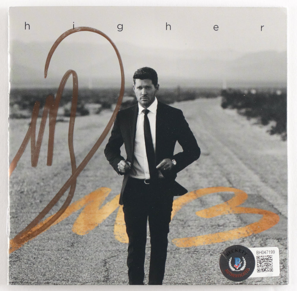 Michael Buble Signed "Higher" CD Album Booklet