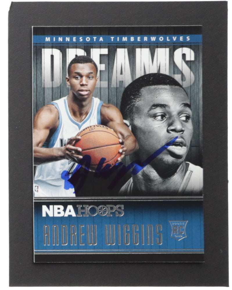 Andrew Wiggins Signed 2014-15 Hoops Dreams #3 RC (USA Sports Marketing) Rookie Card