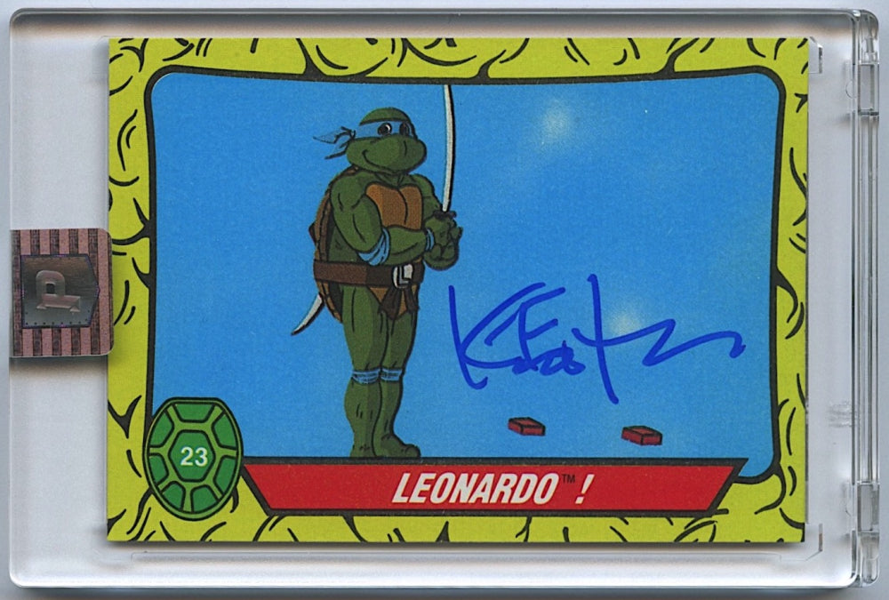 Kevin Eastman Signed 1989 Topps TMNT #23 Leonardo (PA Encapsulated) Co-Creator of Teenage Mutant Ninja Turtles