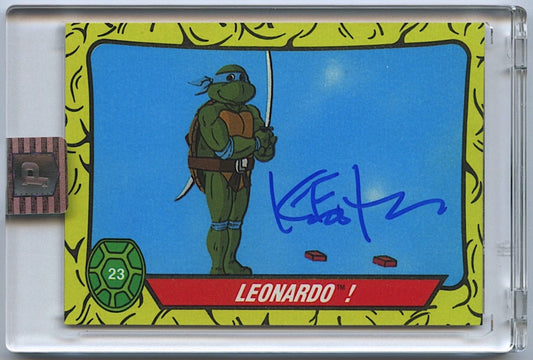 Kevin Eastman Signed 1989 Topps TMNT #23 Leonardo (PA Encapsulated) Co-Creator of Teenage Mutant Ninja Turtles