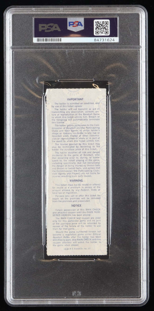 Pete Rose Signed 1983 World Series Game 4 Ticket Stub Inscribed "4256" - Autograph Graded PSA 10