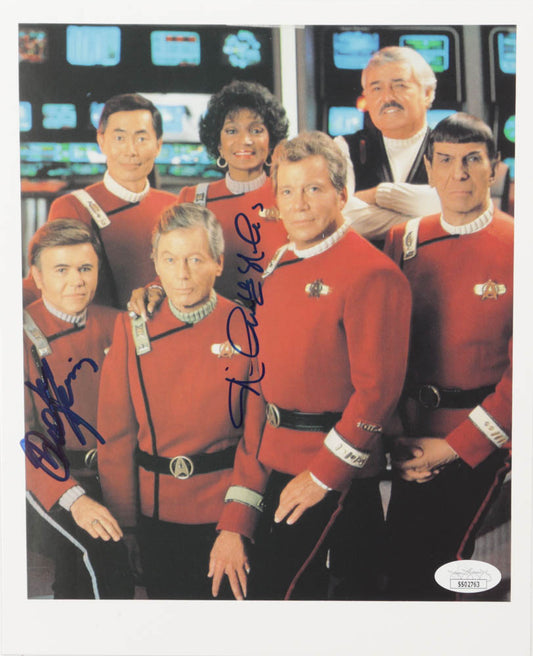 Walter Koenig & Nichelle Nichols Signed (JSA) "Star Trek" 8x10 Photo - Pavel Chekov & Nyota Uhura