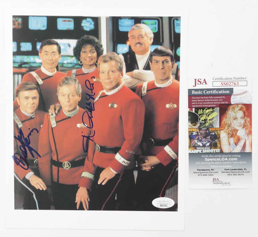 Walter Koenig & Nichelle Nichols Signed (JSA) "Star Trek" 8x10 Photo - Pavel Chekov & Nyota Uhura