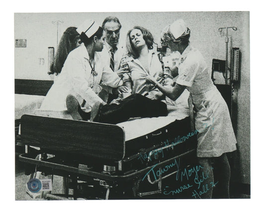 Tawny Moyer Signed (Beckett) "Halloween II" 8x10 Photo Inscribed "Happy Halloween", "'Nurse Jill'" & "Hall 2" Jill Franco