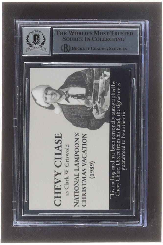 Chevy Chase Signed "National Lampoon's Christmas Vacation" Trading Card - Autograph Graded Beckett (BGS) 10