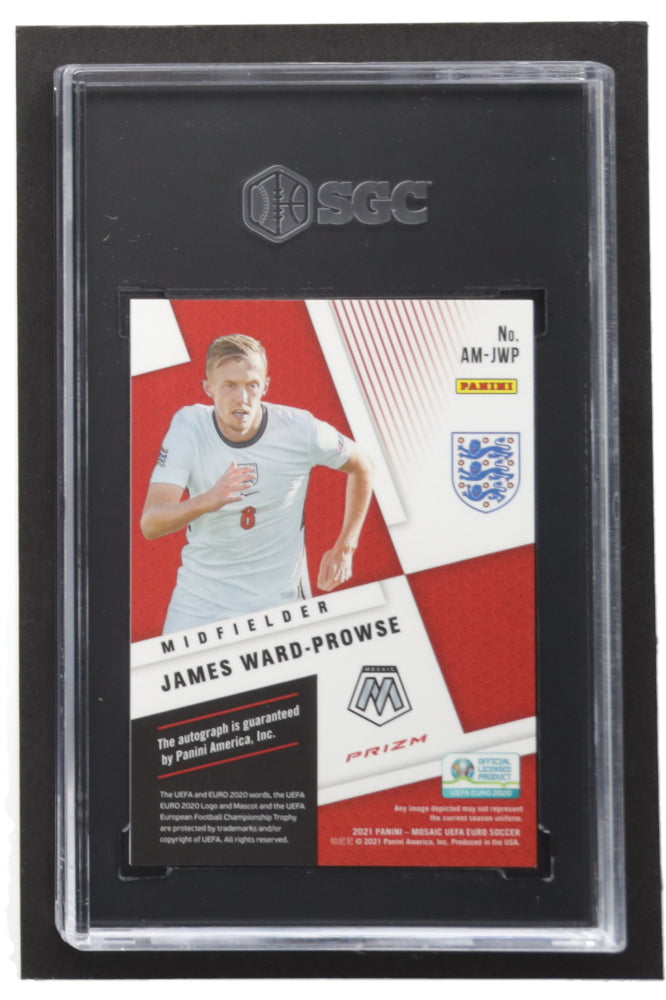 James Ward-Prowse 2021-22 Panini Mosaic English Premier League Scripts Choice Fusion Red #13 (SGC) 9.5 Autograph Graded (SGC) 10