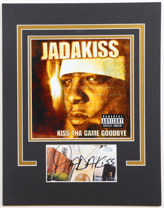 Jadakiss Signed (ACOA COA) "Kiss The Game Goodbye" Custom Matted 11x14 Display