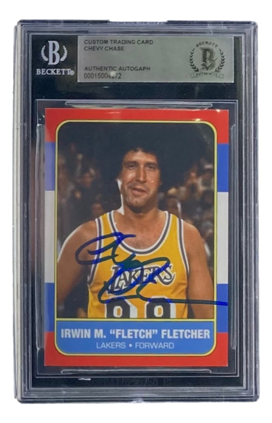 Chevy Chase Signed "Fletch" Trading Card (BGS)