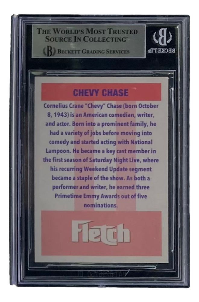 Chevy Chase Signed "Fletch" Trading Card (BGS)