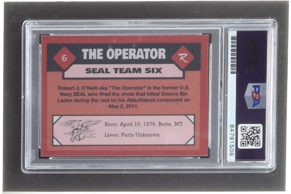 Robert J. O'Neill Signed LE Trading Card Inscribed "Never Quit!" (PSA) PSA in-the-Presence | Limited Edition # / 911