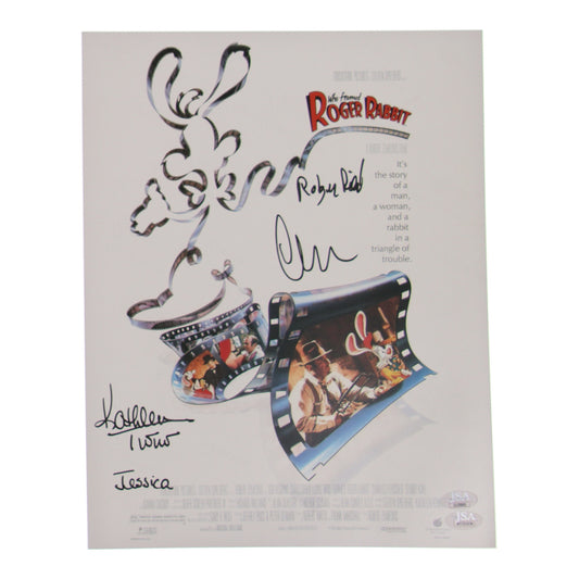 Charles Fleischer & Kathleen Turner Signed (JSA & JSA) "Who Framed Roger Rabbit" 11x14 Photo Inscribed "Jessica" & "Roger Rabbit"