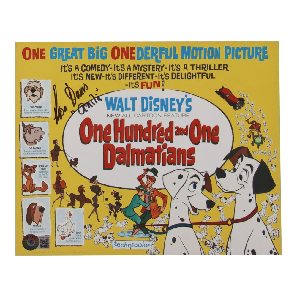 Lisa Davis Signed (Beckett) "One Hundred And One Dalmatians" 8x10 Photo Inscribed "Anita" - Beckett Witnessed