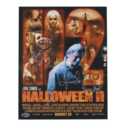 Eileen Dietz & Scout Taylor-Compton Signed (Beckett) "Halloween II" 11x14 Photo Inscribed "Winnie" & "Laurie Strode"