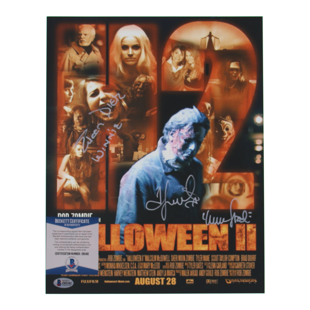 Eileen Dietz & Scout Taylor-Compton Signed (Beckett) "Halloween II" 11x14 Photo Inscribed "Winnie" & "Laurie Strode"