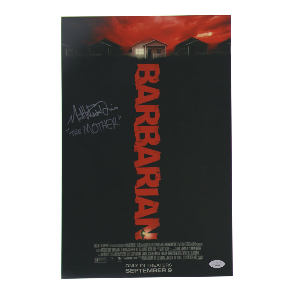 Matthew Patrick Davis Signed (JSA) "Barbarian" 11x17 Photo Inscribed "The Mother" - The Mother