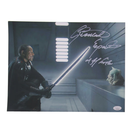 Giancarlo Esposito Signed (JSA) "The Mandalorian" 11x14 Photo Inscribed "Moff Gideon" - Moff Gideon