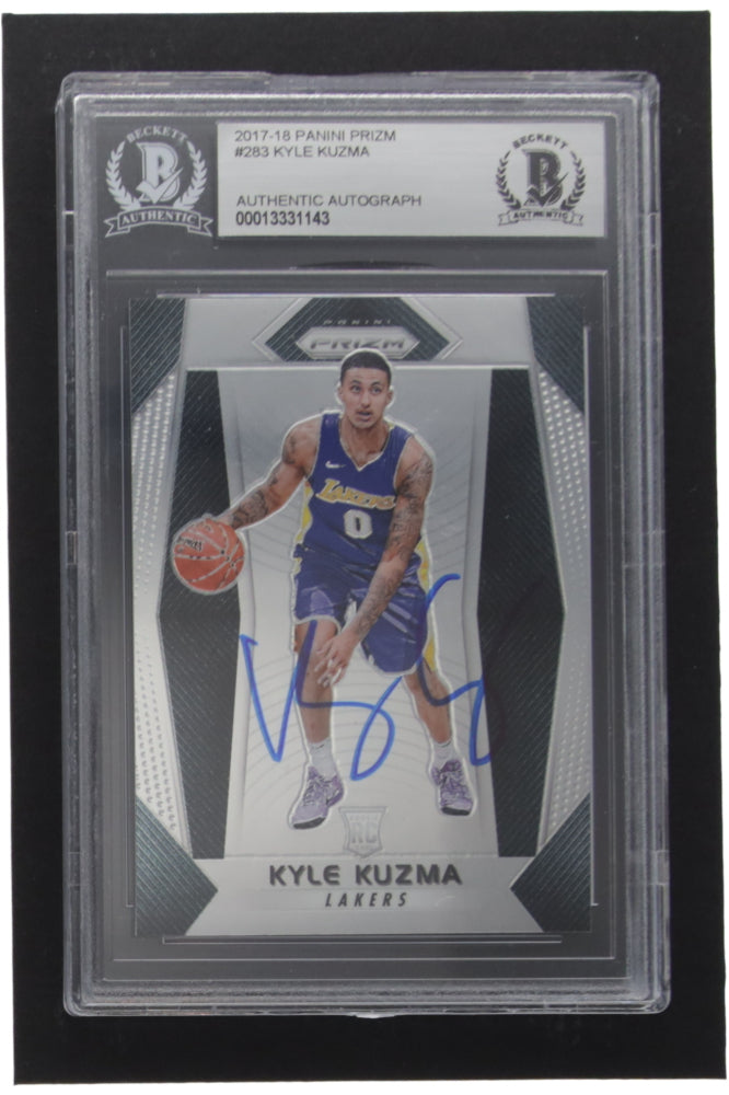 Kyle Kuzma Signed 2017-18 Panini Prizm #283 RC (Beckett) Rookie Card