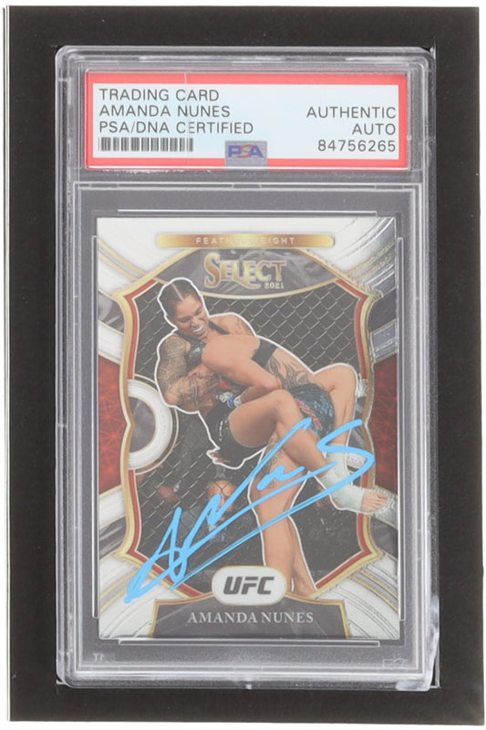 Amanda Nunes Signed 2021 Select UFC #56 (PSA)