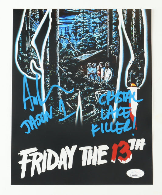 Ari Lehman Signed (JSA) "Friday the 13th" 8x10 Photo Inscribed "Jason 1" & "Crystal Lake Killer"