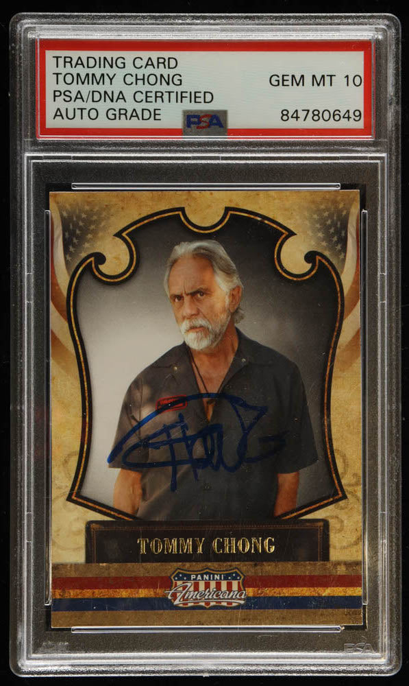 Tommy Chong Signed 2011 Americana Retail #96 - Autograph Graded (PSA) 10