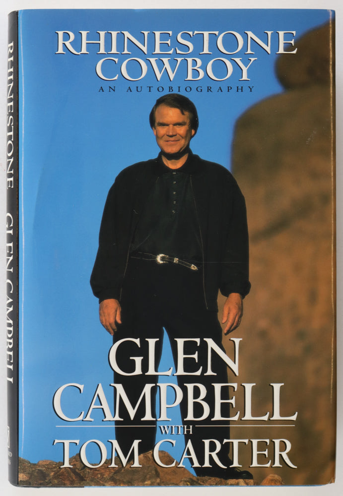 Glen Campbell Signed (PSA) "Rhinestone Cowboy" Hardcover Book Inscribed "Thanks"