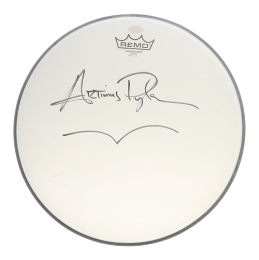 Artimus Pyle Signed (JSA) 14.5" Drum Head with Hand Drawn Sketch - JSA Witnessed