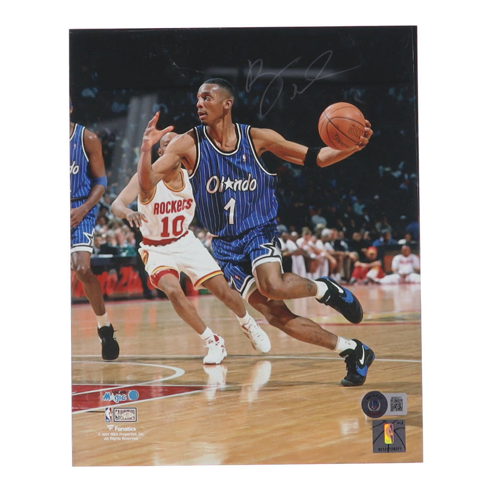 Anfernee "Penny" Hardaway Signed (Beckett) Magic 8x10 Photo - Beckett Witnessed