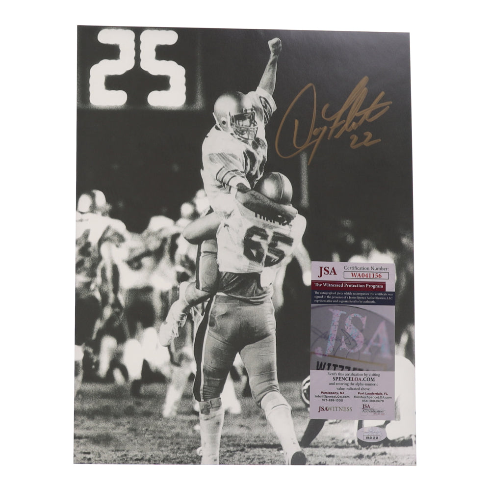 Doug Flutie Signed 11x14 Photo (JSA) JSA Witnessed