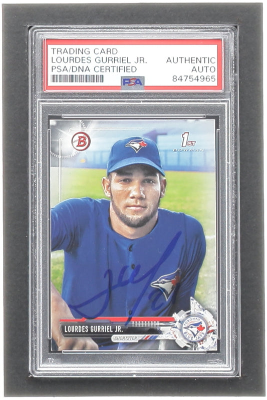 Lourdes Gurriel Jr. Signed 2017 Bowman Prospects #BP18 RC (PSA) Rookie Card