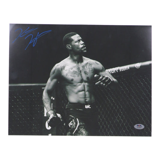 Kevin Holland Signed (PSA) UFC 11x14 Photo