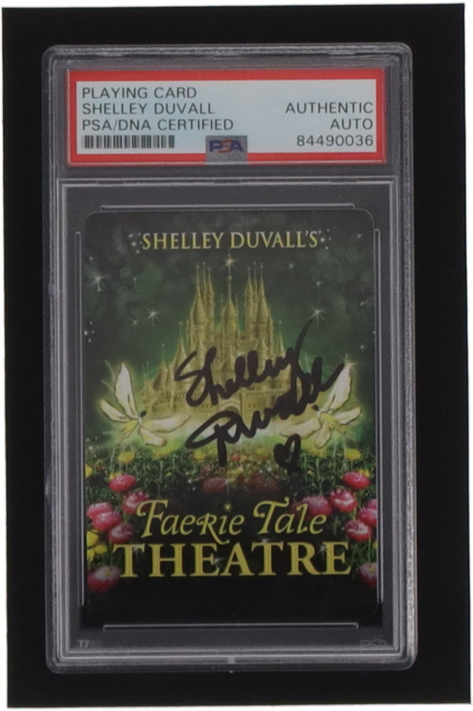 Shelley Duvall Signed Playing Card (PSA)