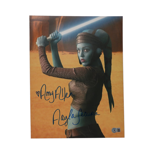 Amy Allen Signed (Beckett) "Star Wars: Revenge of the Sith" 11x14 Photo Inscribed "Aayla Secura" - Beckett Witnessed