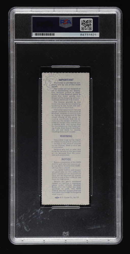 Pete Rose Signed 1980 World Series Game 1 Ticket Stub - Autograph Graded PSA 10