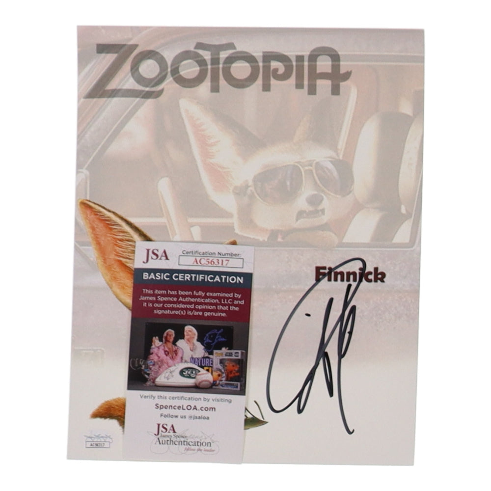 Tommy Lister Jr. Signed (JSA) "Zootopia" 8x10 Photo - Finnick