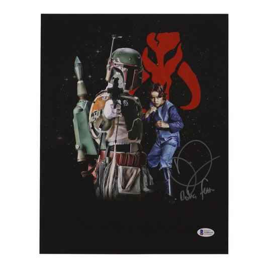 Daniel Logan Signed (Beckett) "Star Wars" 11x14 Photo Inscribed "Boba Fett" - Beckett Witnessed