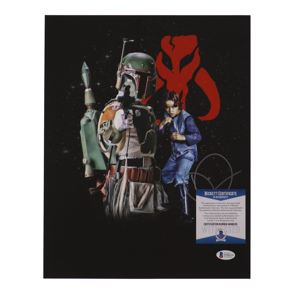 Daniel Logan Signed (Beckett) "Star Wars" 11x14 Photo Inscribed "Boba Fett" - Beckett Witnessed