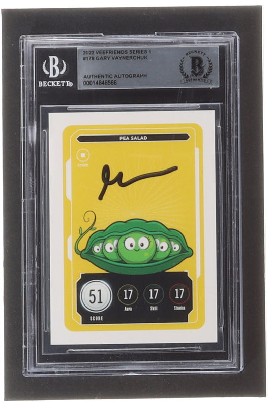 Gary Vaynerchuk Signed 2022 Zerocool Veefriends Series 1 #178 Pea Salad (BGS)