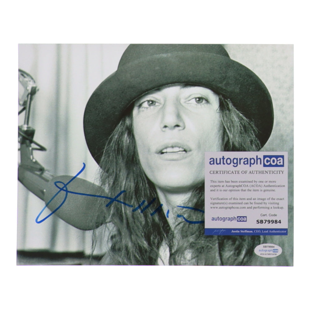 Patti Smith Signed 8x10 Photo (ACOA)